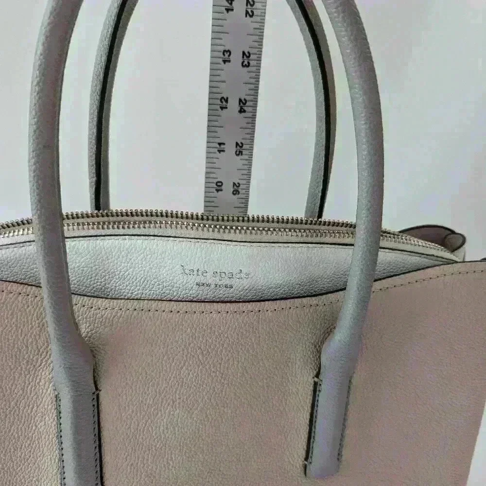 Kate Spade Margaux Large Satchel in Blush and White